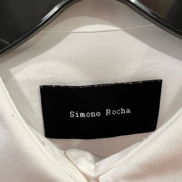 Simone Rocha White Button Down Shirt - Picture 3 of 3